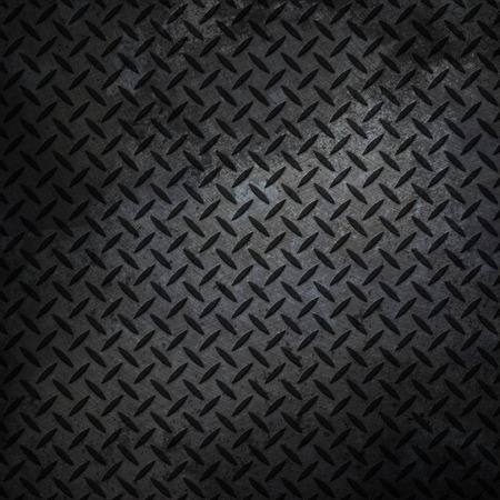Old iron background. metal texture plate with rhombus shapeの写真素材