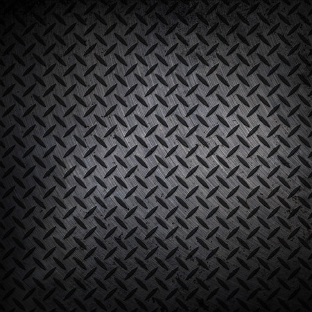 Old iron background. metal texture plate with rhombus shapeの写真素材