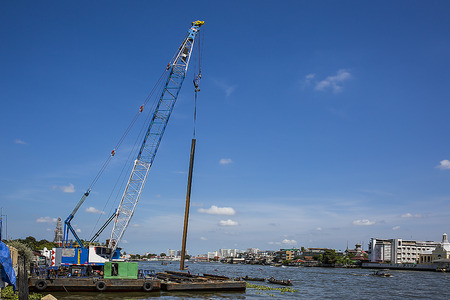 Specialized equipment for water works engineering.の写真素材