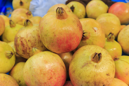 Ripe pomegranate fruitの写真素材