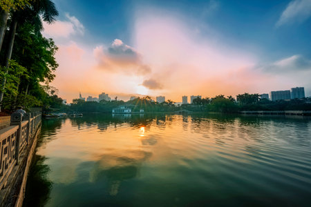 Bailongtang Sunriseの写真素材