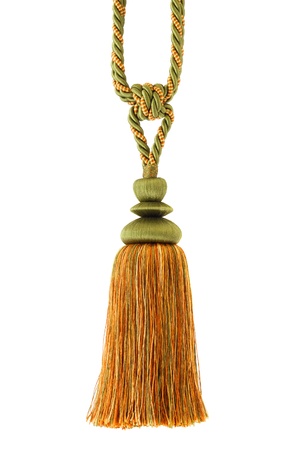 Tassel for curtain, isolated on white backgroundの写真素材