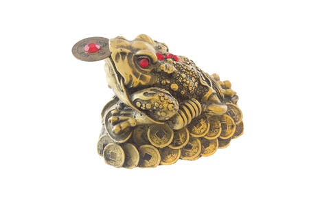 Symbol of Feng-Shui, Three-legged frog (good fortune)の写真素材