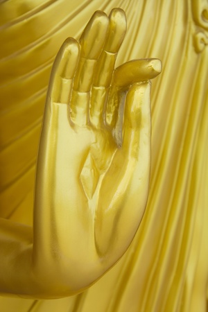 Hand of Buddha statueの写真素材
