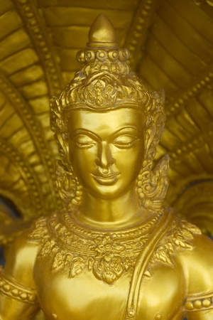 Traditional golden statue of Buddha, Thailand の写真素材