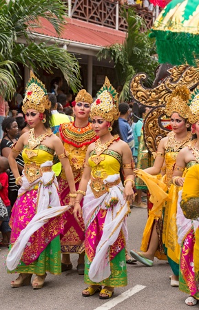 International Carnival in Victoria, Seychelles, 9 February 2013のeditorial素材