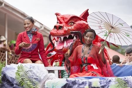 International Carnival in Victoria, Seychelles, 9 February 2013のeditorial素材