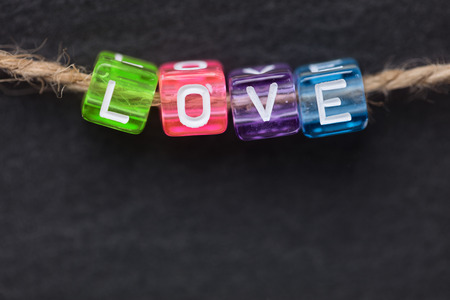 LOVE word conceptの写真素材