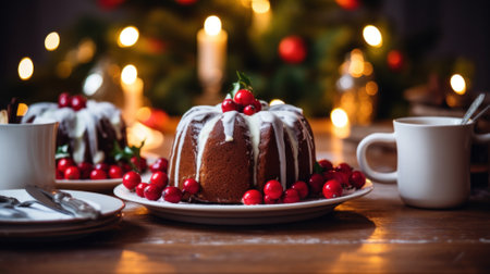 Yuletide Sweets: Dusted Christmas Puddingの素材