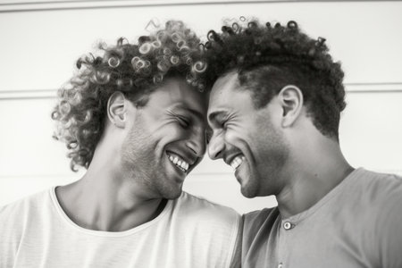 Joyful Connections - Celebrating diversity, friendship, and the unguarded moments of joy that come from genuine human connections and shared laughter..の素材