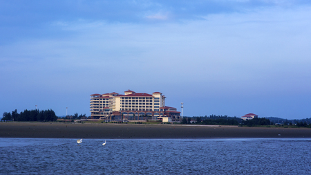 resort hotel at bailang Beachのeditorial素材