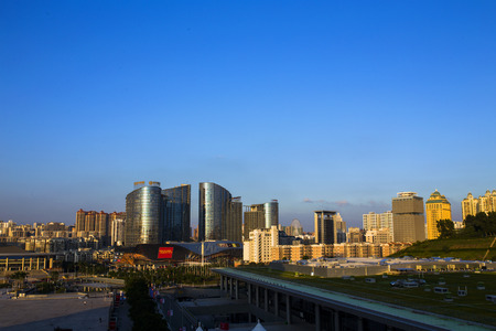 Landscape view of Nanning cityのeditorial素材