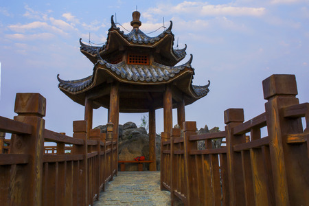 Huashan National Park scenery at China.のeditorial素材