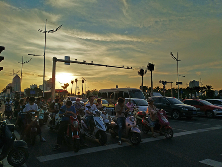 road scenery during sunsetのeditorial素材
