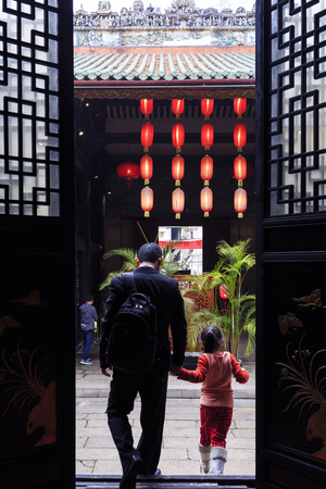 father and daughterのeditorial素材