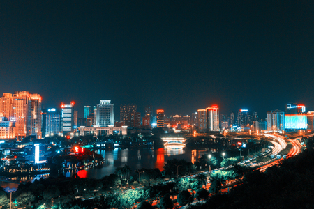 Folk song lake night viewのeditorial素材