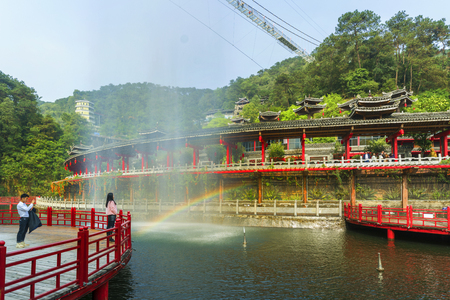 Longmen Shuidu natural resortのeditorial素材