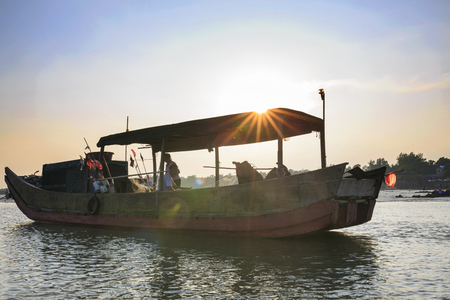 Ancient fishing village boatのeditorial素材