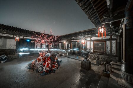 Deep courtyard