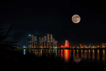Yongjiang Nightの写真素材