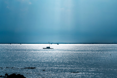 Guangxi Fangchenggang Ancient Fishing Village Beachの写真素材