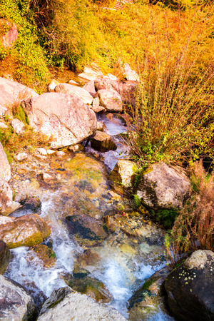 Cangshan river stream, Daliの写真素材