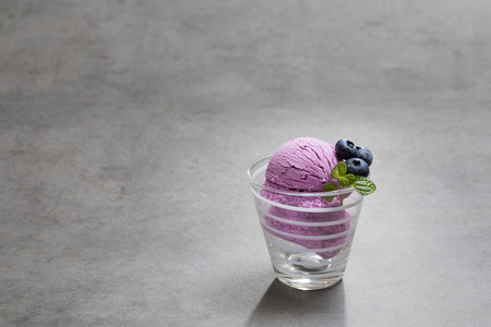 blueberry icecream refreshment gelato diet sweet home madeの写真素材