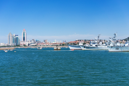 China Qingdao Navy Museum, Shandong, Chinaのeditorial素材