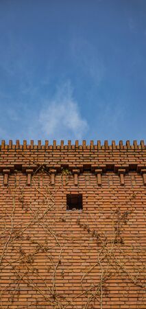 External wall of Beijing Red Brickの写真素材