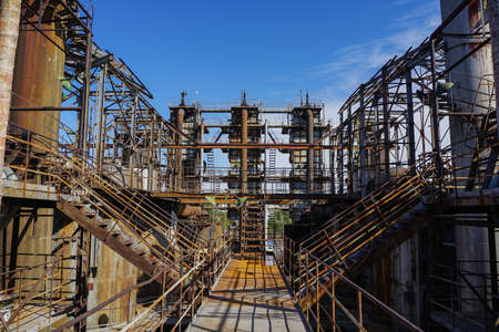 Waste and abandoned factory equipment
