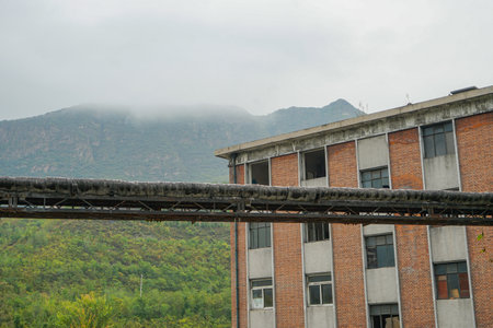 Wangping Coal Mine Factory Building Abandoned