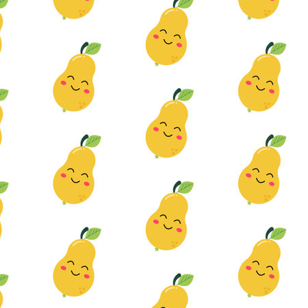 Pattern with a cute pair for children's textiles. Vector pattern. Simple flat illustration.のイラスト素材