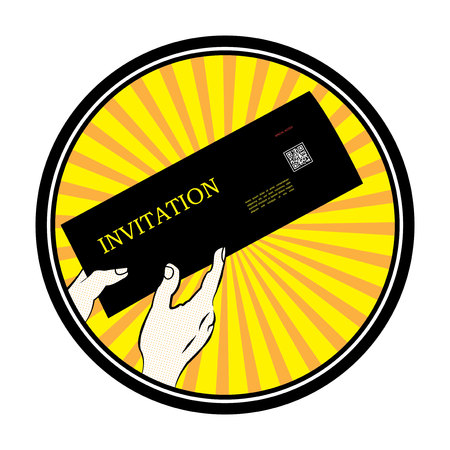 Invitation Vector Illustrationのイラスト素材