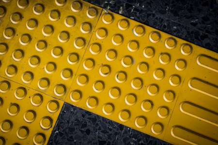 Braille block, Tactile paving for blind handicapの写真素材