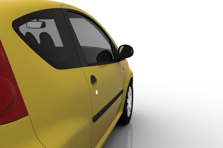 The automobile on a white background  の写真素材