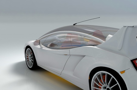 The automobile on a white background  の写真素材