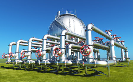 Plant in an outdoor setting., 3d renderの写真素材