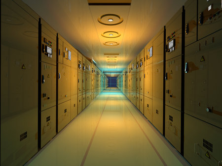 The interior of a modern office., 3d renderの写真素材