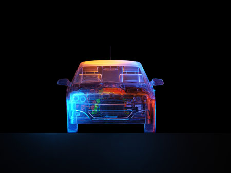 Model cars on a black background.,3d renderの写真素材