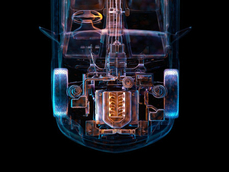 Model cars on the background of the drawing.,3d renderの写真素材