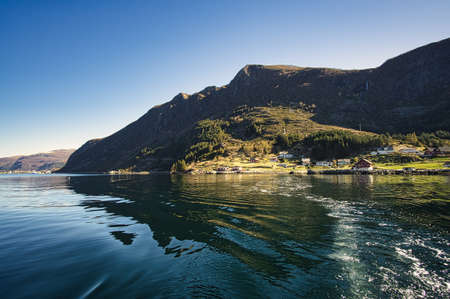 fishing vacations in selje norway. a paradise for anglers and nature lovers. pure relaxation. the west cap is always worth a trip.の写真素材