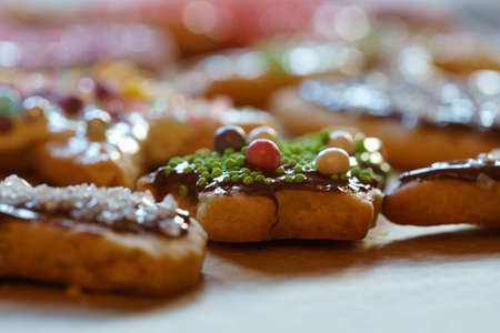 baking cookies during the Advent season. Cookies are decorated and eaten at Christmas.
