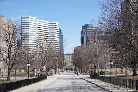 Montreal, Quebec / Canada - April 25, 2020: McGill University campus.のeditorial素材