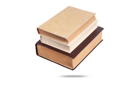 some old books. isolated on white background.の写真素材