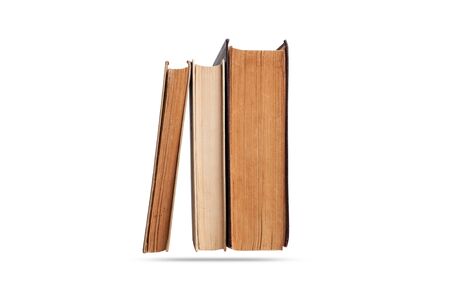 some old books. isolated on white background.の写真素材