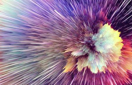 Abstract colorful universe color cool explosion advertising backgroundの写真素材