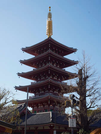 Tokyo, Japan Jan 9 2020. Senso-ji Temple, attractions in Asakusaのeditorial素材