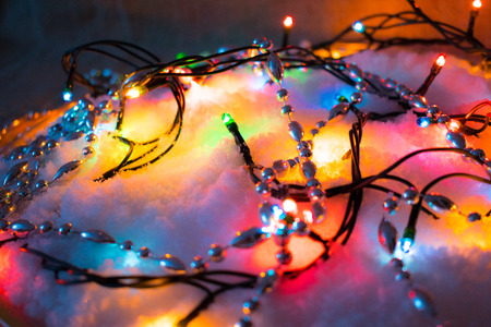 Christmas lighting background.の写真素材