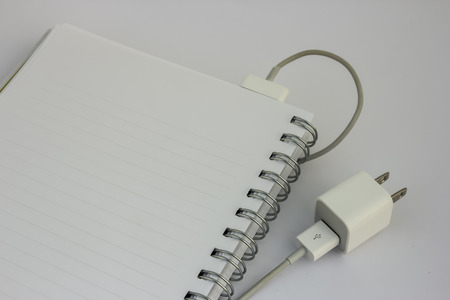 notebook with battery charger