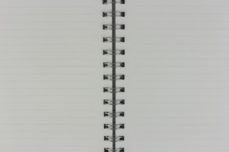 white pages of notebook is open, top viewの写真素材